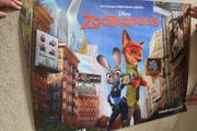 Zootropolis Disney movie poster - double sided