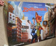 Zootropolis Disney movie poster - double sided