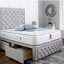 Hilton Divan Double & King Size Chesterfield Bed Frame With Mattress Opt Image 2
