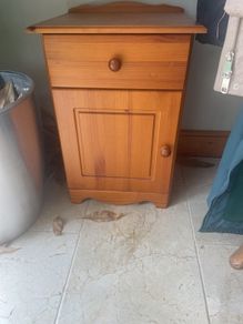 Pine Tall boy and bedside locker