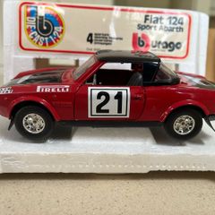 Fiat 124 Abarth Rally 1/24 Burago Rare