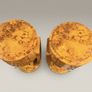 Olive Burl Pair of Art Deco Style Bedside Lockers / Nightstands Image 2