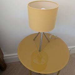 Yellow Bedside Lamps x2