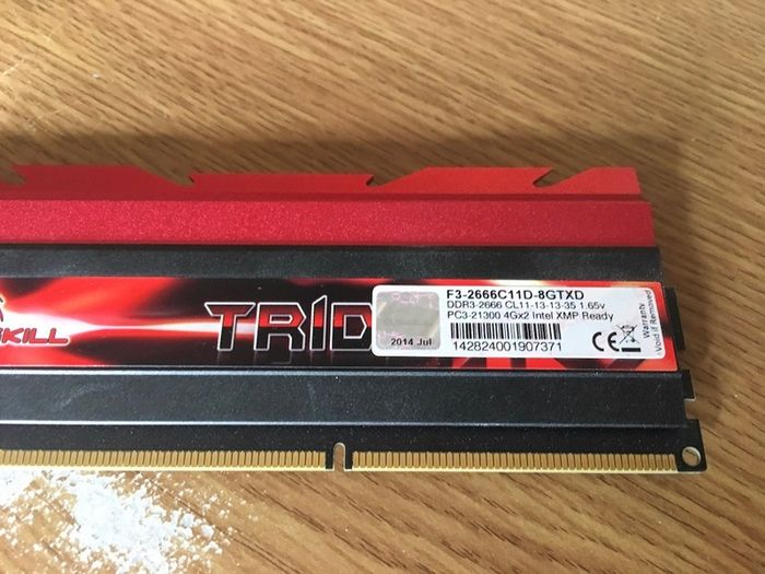 TridentX 1x4gb DDR3 2666Mhz