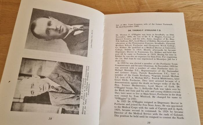 Laois and Offaly  TD and Senators 1921 to 1986