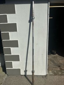 barbell and 100kg plates