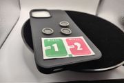 iPhone 13 pro max black case with diamond camera rings