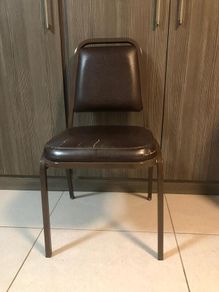 Brown padded chair
