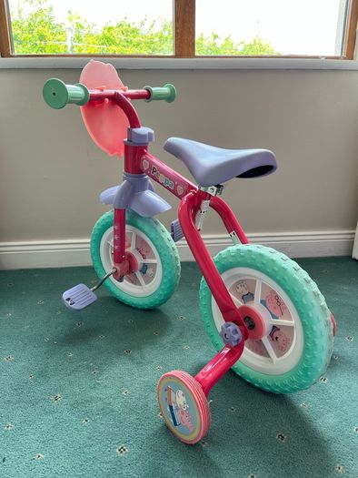Peppa Pig My First 2 In 1 10" Training Bike Girl Bike