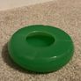Vintage Green Glass Ashtray Image 3