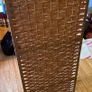 Large 4 Panel Woven Wicker Style Folding Room Divider Screen Image 2