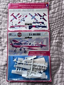 vintage Scottish Aviation Bulldog scale model construction kit