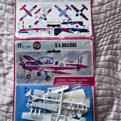 vintage Scottish Aviation Bulldog scale model construction kit