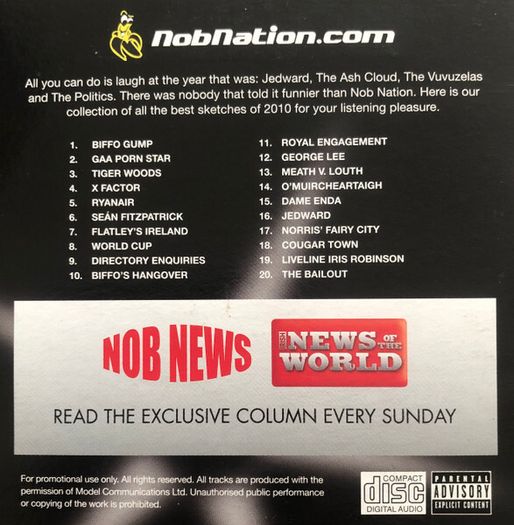Nob Nation The Hangover CD Comedy Irish