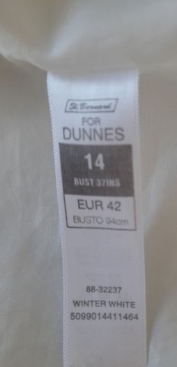 Winter white womens coat size 14