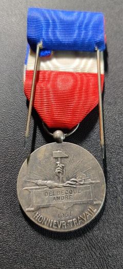 France, French Medal for Labor silver class 1951