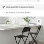 2 foldable IKEA bar stools Image 8