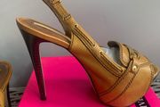 River Island Tan Stilettos