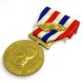Vintage Gilded Bronze French Railway Honor Medal Image 4