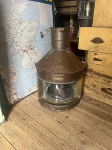 Antique Eli Griffith & Sons Large Ships Lamp