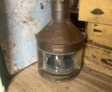 Antique Eli Griffith & Sons Large Ships Lamp
