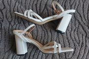 White Sandals  Size 7