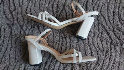White Sandals  Size 7