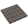 22 pcs Decking Tiles 30x30cm 2 sqm WPC Brown Image 3