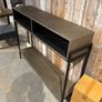console table solid wood metal clad Image 5