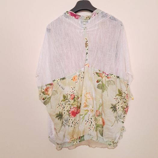 Elisa Cavaletti Multicolor Luxury Italian Floral Cardigan Top Set Size XL