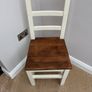 Six Solid Wood Vintage Chairs Image 2
