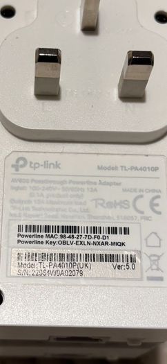 TP Link Powerline Adapter Kit (not wifi)