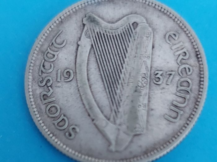Ireland 1937 Harp Florin in   Fine condition