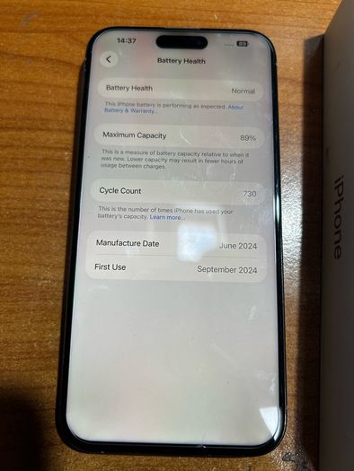 iPhone 15 Pro Max 256 natural titanium