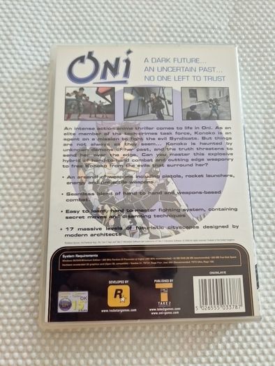 Oni Pc Cd Rom Games Original