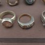 Lot of 24 Antique Rings  Mixed Brass Damaged Antique Style Ring Collection Image 7
