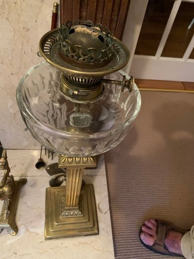 Antique oil lamp