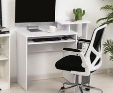 Computer Desk with Sliding Keyboard Tray Storage Drawer Shelf Home Office Workstation (FREE POSTAGE)