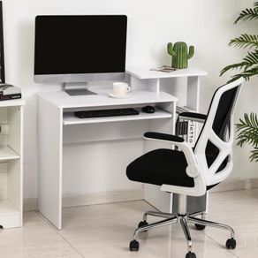Computer Desk with Sliding Keyboard Tray Storage Drawer Shelf Home Office Workstation (FREE POSTAGE)