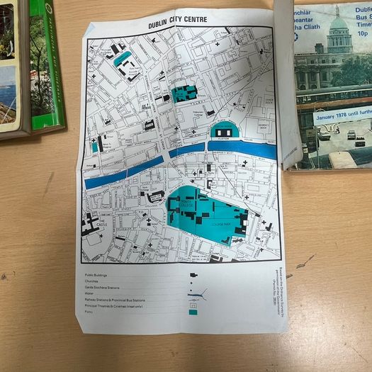 Dublin Bus \ Provincial Timetables with Maps - all different 1972-1978