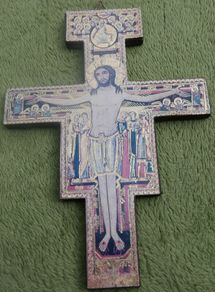 HANDMADE Wooden Francisian Crucifix, San Damiano, Wall Cross