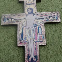 HANDMADE Wooden Francisian Crucifix, San Damiano, Wall Cross