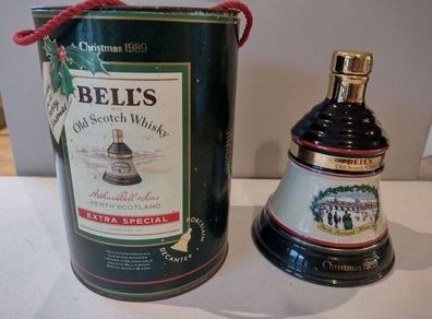 Wade Porcelain Decanter : Bell's Old Scotch Whiskey : Christmas 1989 : Comes with Original Box (Rare)
