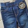 12m, Bnwot Levi's Baby Girls Jean Leggings with Stretchy Elasticated Waistband Image 2