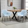 Mid-Century Dining Chair Set of 2, Light Blue Image 9