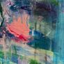 Large Original Painting Framed Contemporary Art Modern Irish abstract art Blue and Pink Aesthetic Image 9