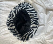 Fluffy bucket hat