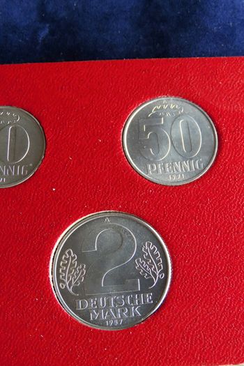 East Germany DDR original vintage coins set
