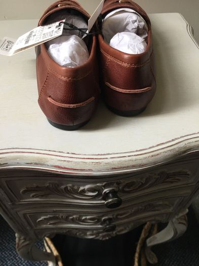 Zara real leather loafers, new, size UK6