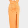 Orange Slinky maxi dress Image 5